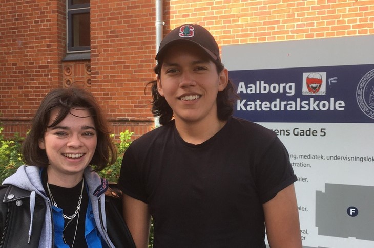 Skolens 2 udvekslingsstudenter