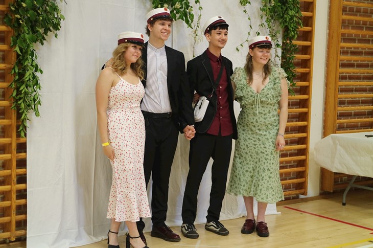 fællesbillede af 4 stxere
