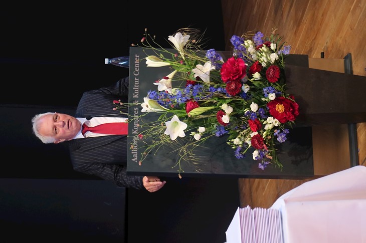 Rektor Christian Warming holder tale